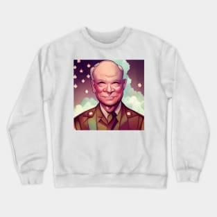 Dwight D. Eisenhower | President of the United States | Comics style Crewneck Sweatshirt